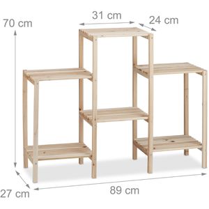 Produktbild für Blumenständer Relaxdays 10022927, natur