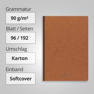 Produktbild für Notizbuch Brunnen FACT!plus, 104347370, Karton Softcover