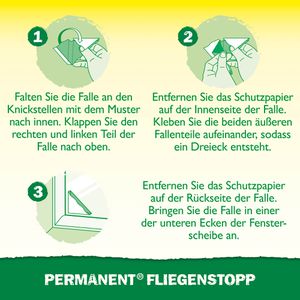 Produktbild für Fliegenfalle Neudorff Permanent Fliegenstopp, zum Ankleben