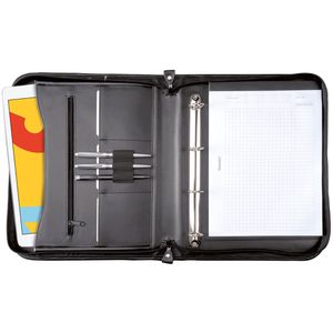 Schreibmappe Alassio 30014, Limone, schwarz, Echt Leder