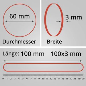 Produktbild für Gummibänder D.RECT 110717