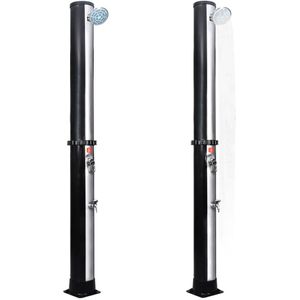 Produktbild für Gartendusche vidaXL 92391, Solardusche, bis 60 °C, silber
