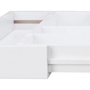 Produktbild für Besteckkasten Relaxdays 10023244, weiß, aus Bambus