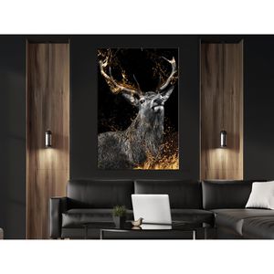 Produktbild für Wandbild Artgeist Goldener Hirsch