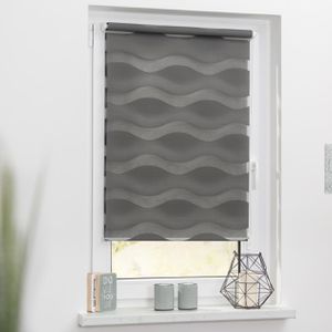 Produktbild für Rollo Lichtblick Welle, Klemmfix, anthrazit