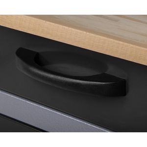 Produktbild für Werkbank Ondis24 Wolle, schwarz