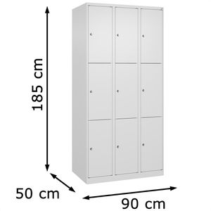 Produktbild für Schließfachschrank CP-Möbel Classic Plus, weiß