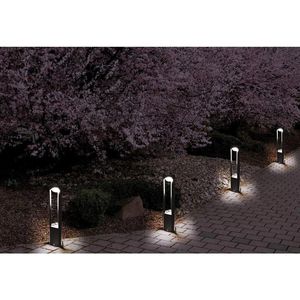 Produktbild für Wegeleuchte Heitronic Maryland, grau, mit 230 V Netzstrom