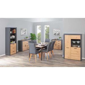 Produktbild für Kombischrank Inter-Link Corbeto, 17203510, eiche / anthrazit