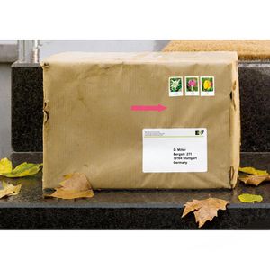 Produktbild für Hinweisetiketten Herma 4143, Pfeile leuchtrot