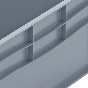 Produktbild für Eurobox AUER EG 86/22 HG, grau, 87 Liter