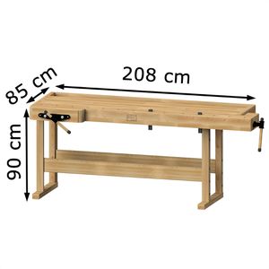 Produktbild für Hobelbank ANKE 800.011, Modell 163, aus Holz