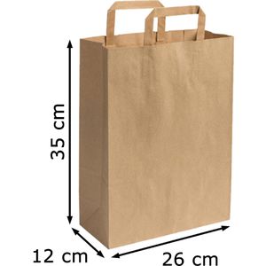 Produktbild für Papiertüten Biozoyg DSE02322, braun