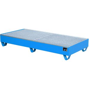 Auffangwanne BAUER 2050, blau, aus Stahl