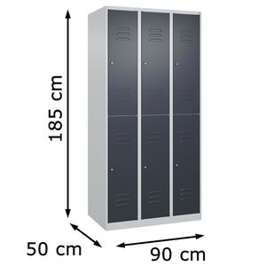 Produktbild für Spind CP-Möbel Classic PLUS, anthrazit
