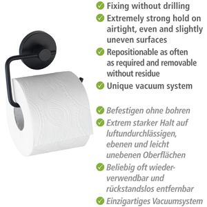 Produktbild für Toilettenpapierhalter Wenko Milazzo, schwarz