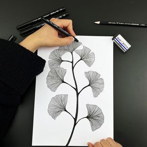 Produktbild für Fineliner Tombow Mono drawing pen Fine Set, schwarz