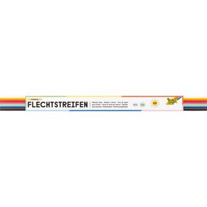 Produktbild für Bastelset Folia 70220 Flechtstreifen Rainbow