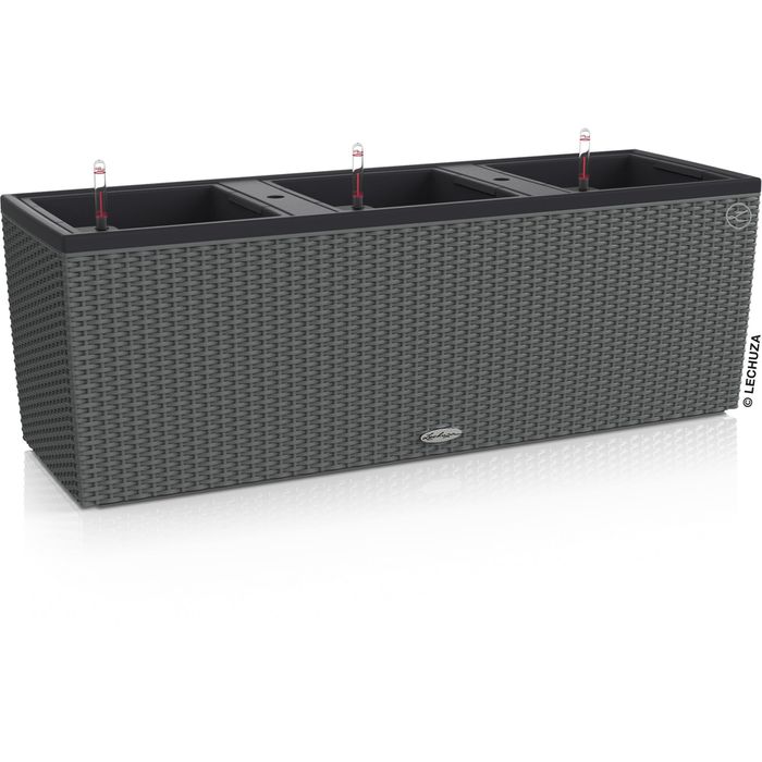 Lechuza Pflanzkasten TRIO Cottage 40 granit, 129 x 42 x 44 cm