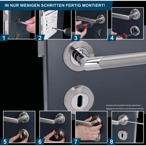 Produktbild für Drückergarnitur Alpertec Lissabon-R BB