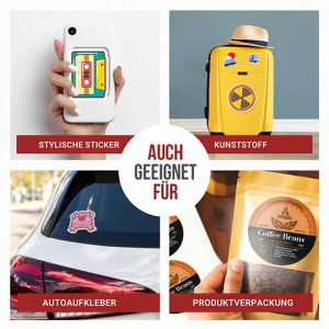 Produktbild für Kopierfolien Skullpaper Aufkleberfolie, A4, weiß