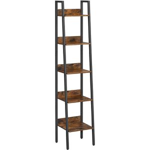 Produktbild für Bücherregal Vasagle LLS109B01, schwarz / vintage braun