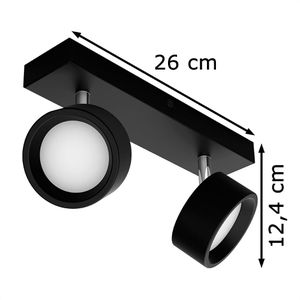 Produktbild für Deckenstrahler Philips Bracia, schwarz mit LED