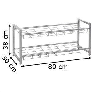 Produktbild für Schuhregal Haku-Möbel 38726, aus Metall