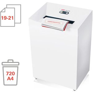 Produktbild für Aktenvernichter HSM Pure 530, 2350111, weiß, mit Rollen