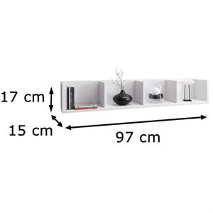Produktbild für Wandregal VCM Honsa, 900045, weiß