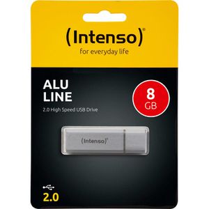 Produktbild für USB-Stick Intenso Alu Line, 8 GB, silber