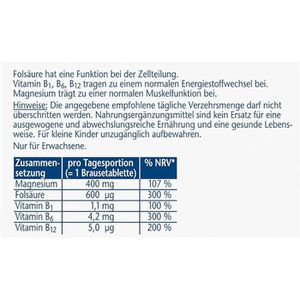Produktbild für Magnesium Doppelherz aktiv, 15 Brausetabletten