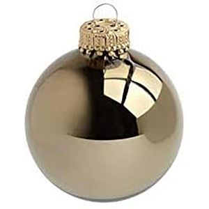 Produktbild für Weihnachtskugeln Krebs&amp;Sohn braun / silber /gold