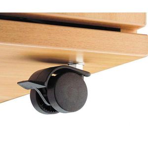Produktbild für Rollcontainer Hammerbacher Solid AC30, aus Holz, weiß