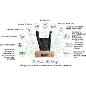 Produktbild für Hundekotbeutel TSP 2080, biologisch abbaubar