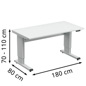 Produktbild für Arbeitstisch Treston WB818EL ESD, elektrisch höhenverstellbar