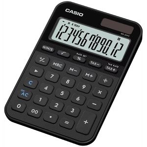 Taschenrechner Casio MS 20YC BK, mit Zeitberechnung
