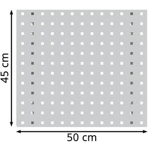 Produktbild für Werkzeugwand Simplaflex CLSB0500, grau, aus Metall