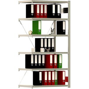 Anbauregal Regalwerk BERT, 6 Metallböden