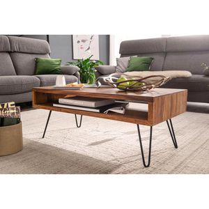 Produktbild für Couchtisch Wohnling WL5.969, aus Massivholz, sheesham