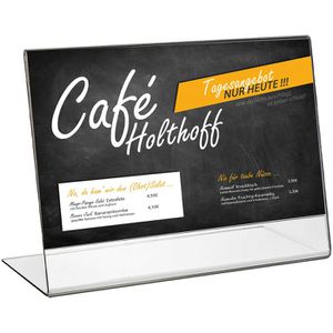 Tischaufsteller HMF 46935, A4 quer