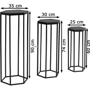 Produktbild für Blumenständer Wohnling WL6.727, schwarz