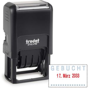 Produktbild für Datumstempel Trodat Printy 4750/L7, rot/blau, selbstfärbend