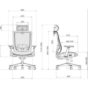 Produktbild für Bürostuhl LMG SM6F-BH