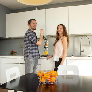 Produktbild für Zitronenpresse Relaxdays Orangenpresse 3in1, 10021721