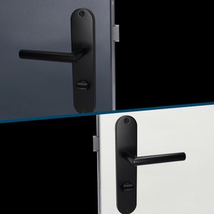 Produktbild für Drückergarnitur Alpertec Conte WC, schwarz