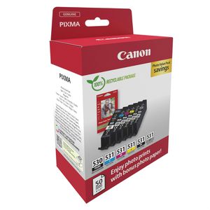 Produktbild für Tinte Canon PGI-530PGBK + CLI-531 BK, C, M, Y, GY