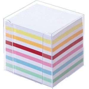 Zettelbox Folia 9903, glasklar, 9,5 x 9,5 cm