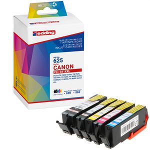 Tinte Edding EDD-625 für Canon PGI-580PGBK XXL + CLI-581 XXL