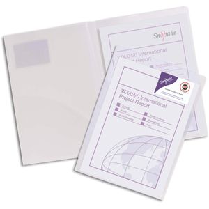 Angebotsmappe Snopake Twin File, transparent, A4